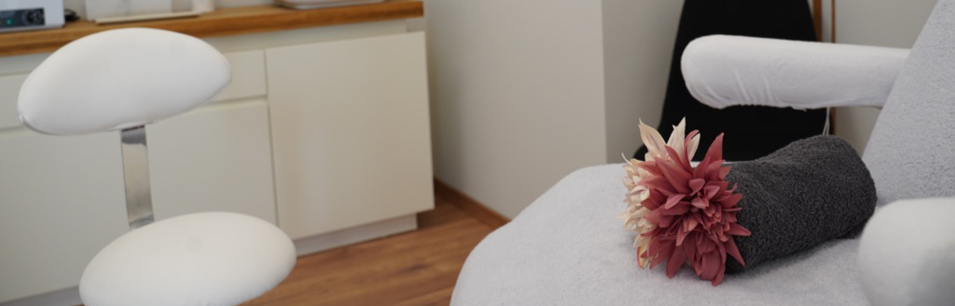 Slider Behandlungsraum Handtuch